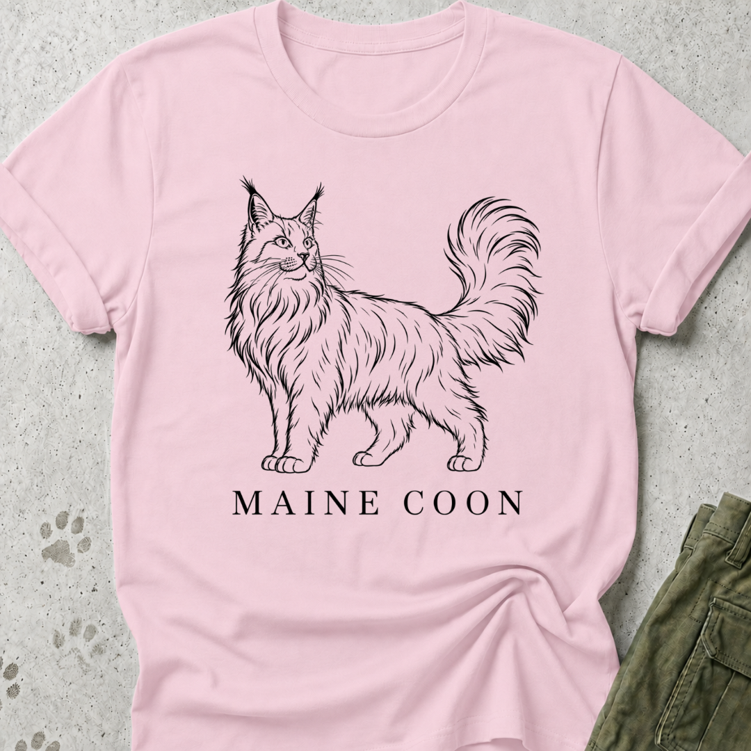 Maine Coon Full Body Graphic Tee