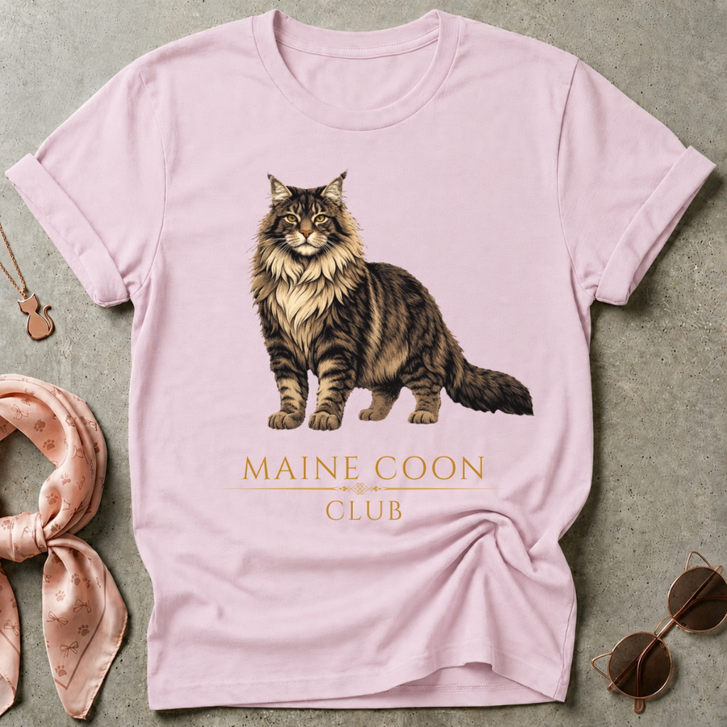 Maine Coon Club Brown Graphic Tee