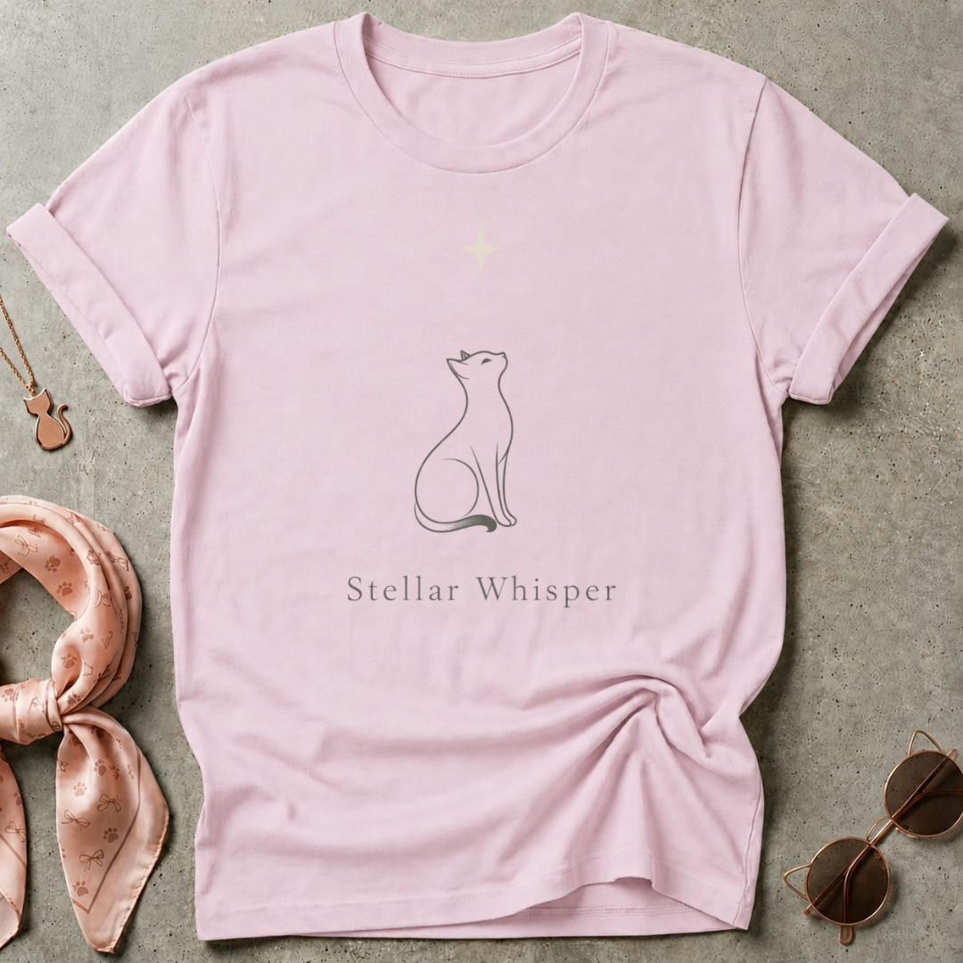 Cat Stellar Whisper Graphic Tee