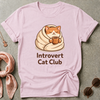 Introvert Cat Club Graphic Tee