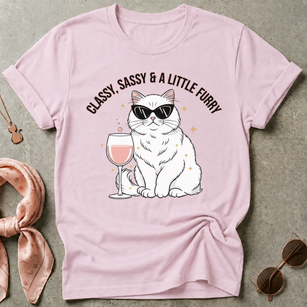 Classy Sassy Furry Graphic Tee