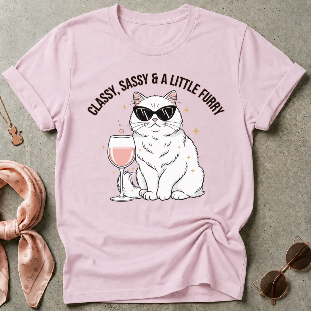 Classy Sassy Furry Graphic Tee