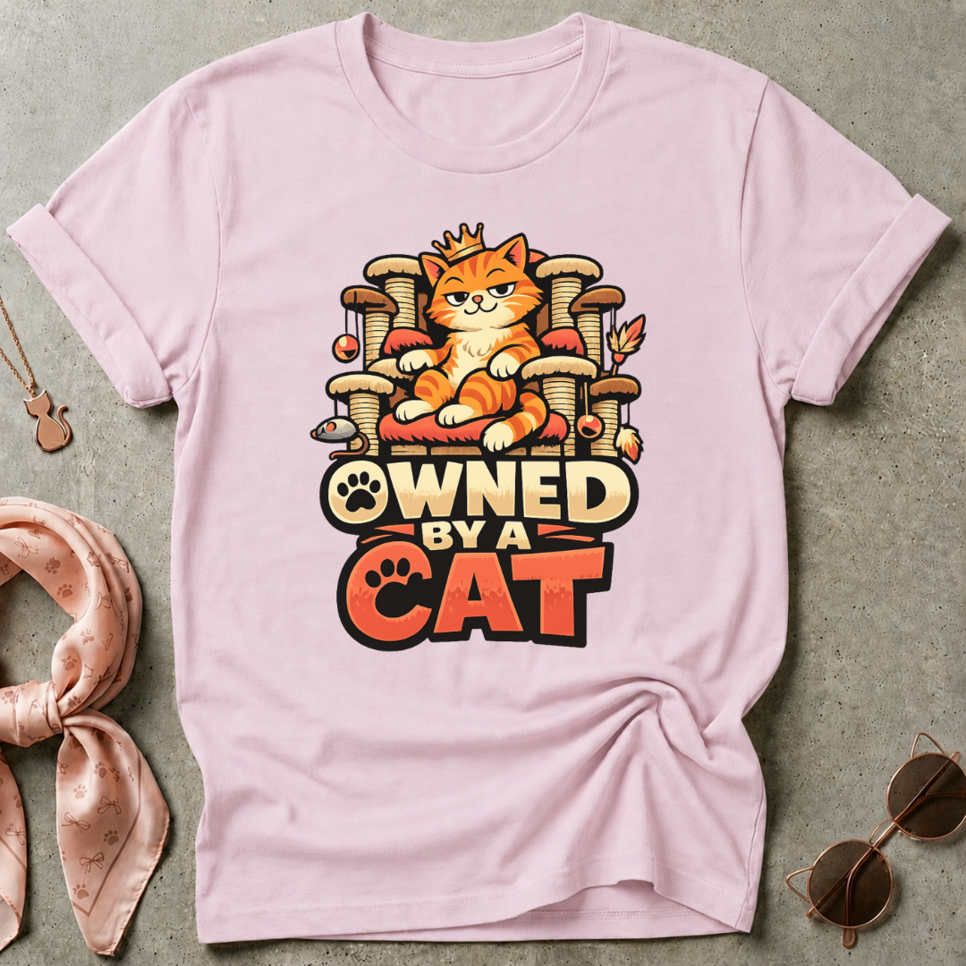 Owned By A Cat Graphic Tee