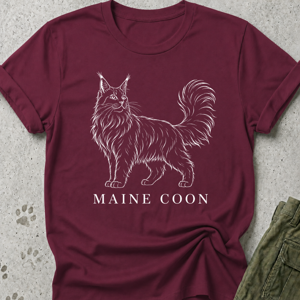 Maine Coon Full Body Graphic Tee