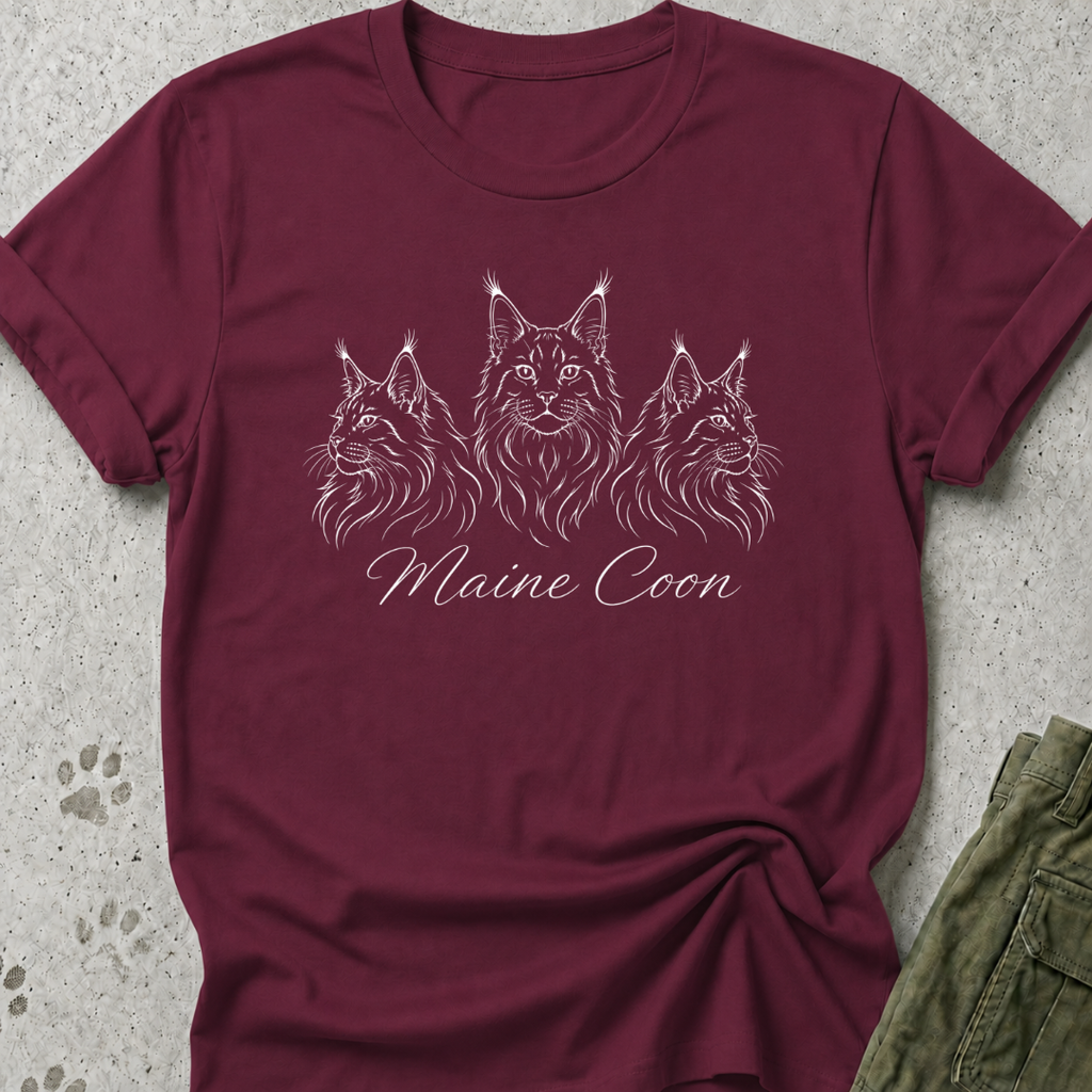 Three Maine Coons Graphic Tee