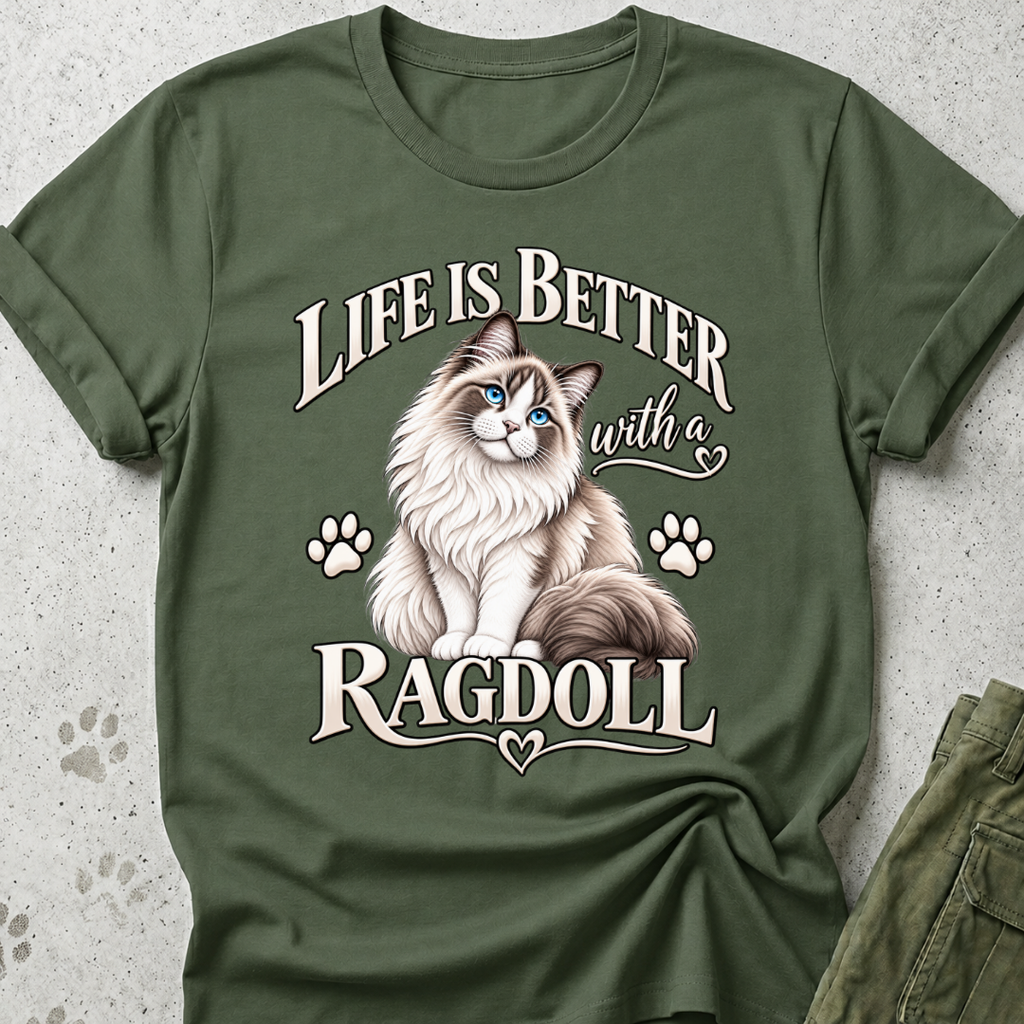 Ragdoll Life Is Better Graphic Tee