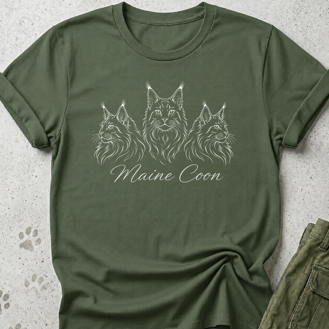Three Maine Coons Graphic Tee