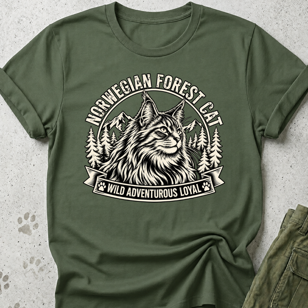 Norwegian Forest Cat WAL Graphic Tee