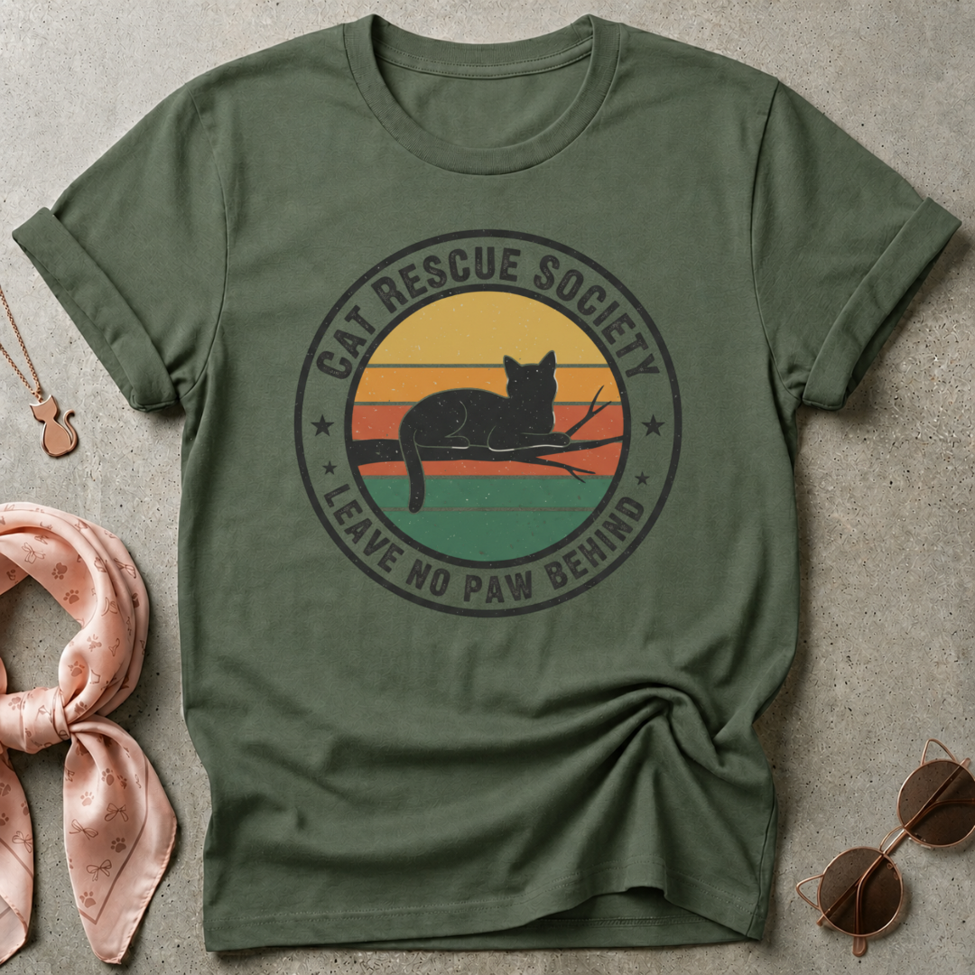 Cat Rescue Society Graphic Tee