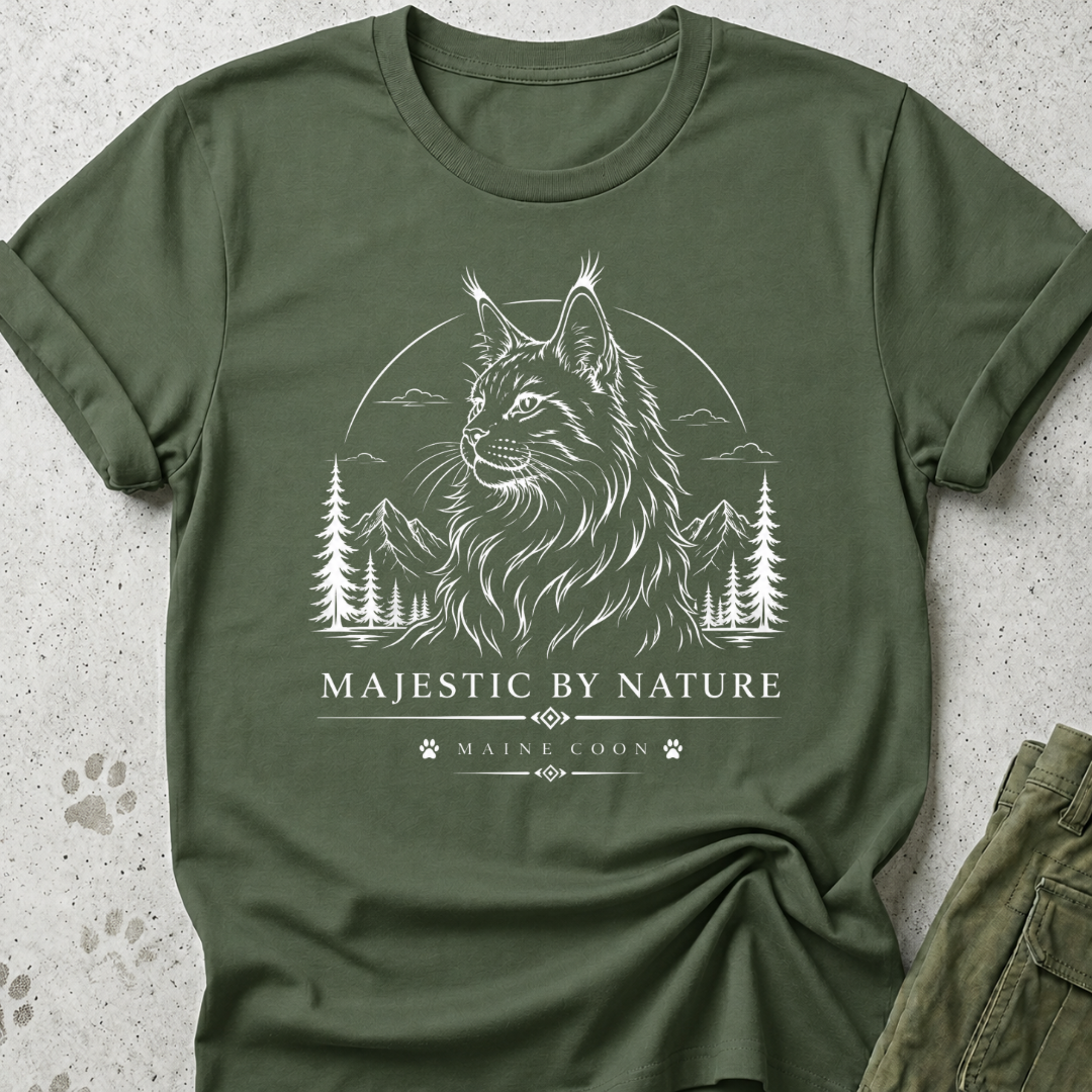 Maine Coon Majestic Two Graphic Tee