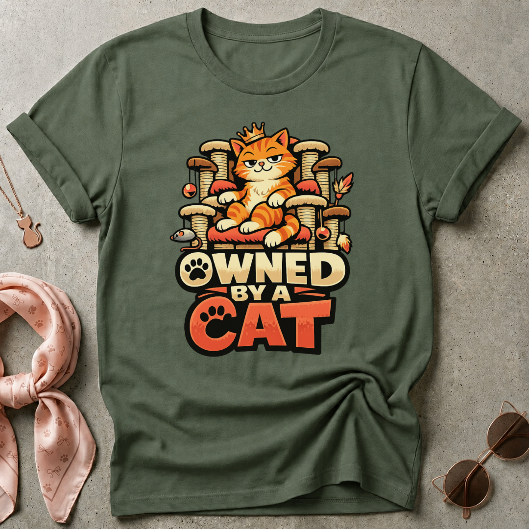 Owned By A Cat Graphic Tee