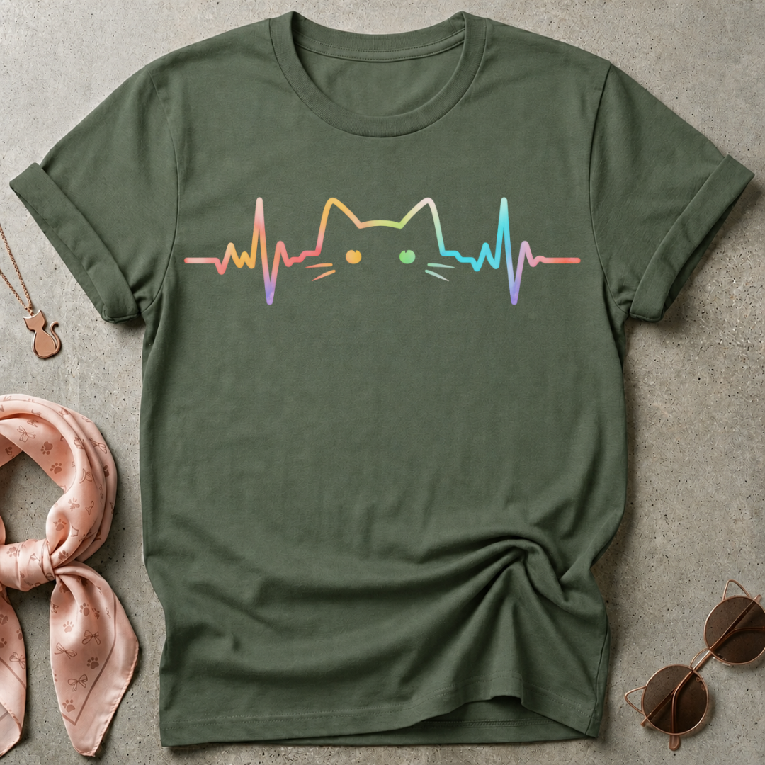 EKG Kitty Graphic Tee