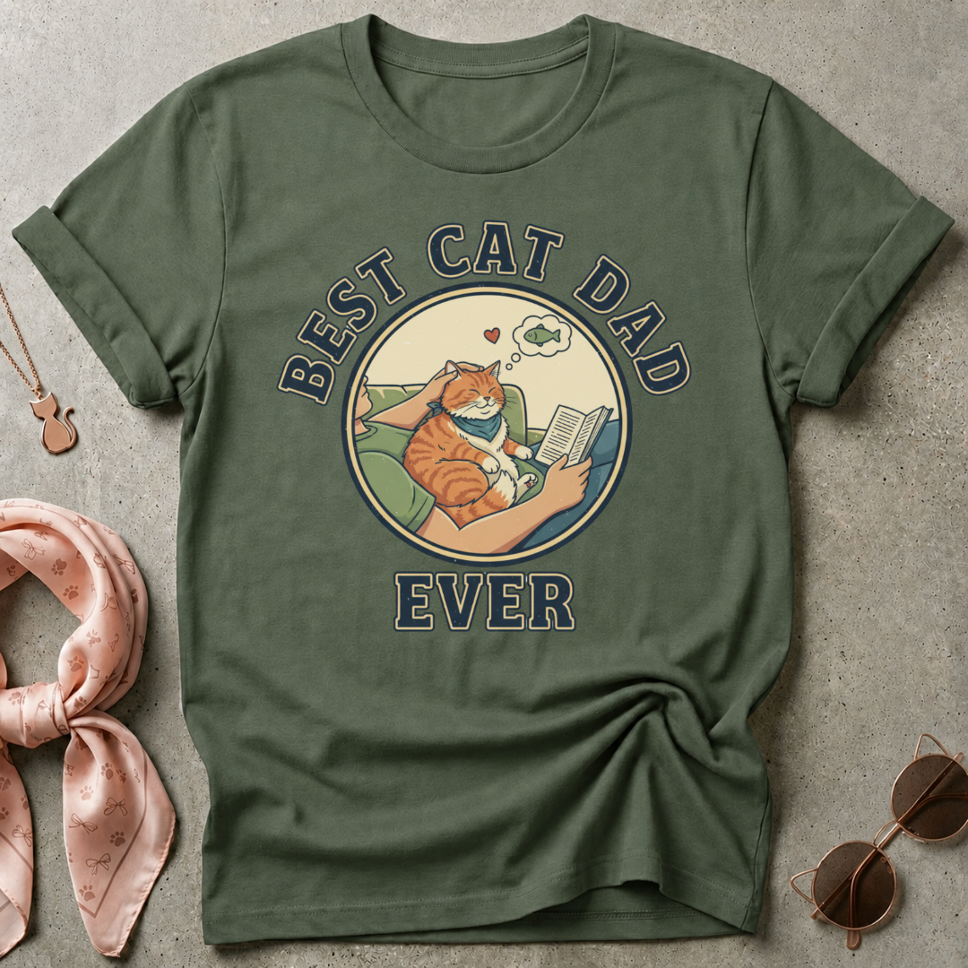 Best Cat Dad Ever Graphic Tee