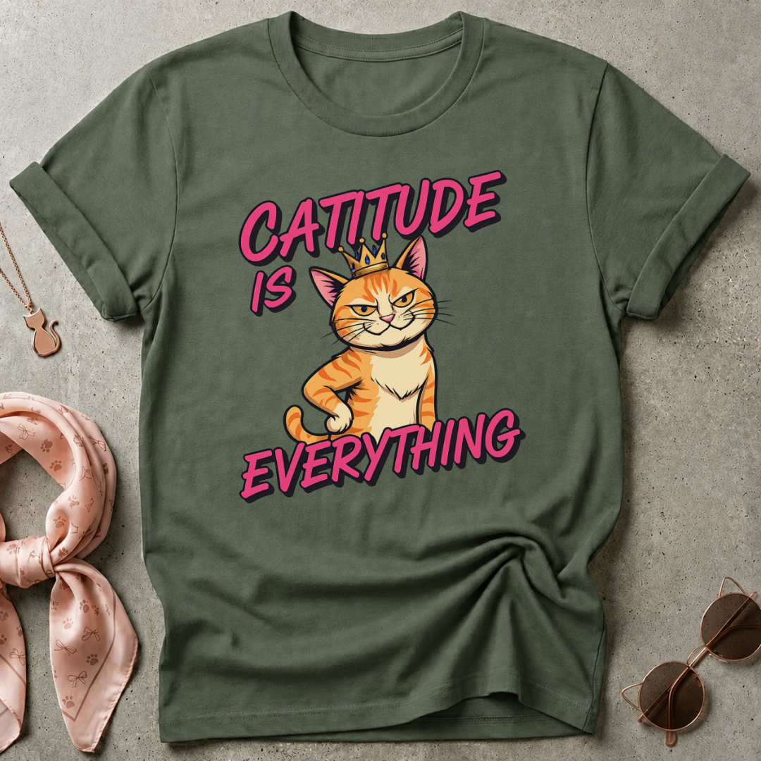 Catitude is Everything Graphic Tee