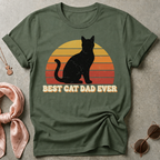 Best Cat Dad Ever Two Graphic Tee