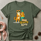 Stay Groovy Kitty Graphic Tee
