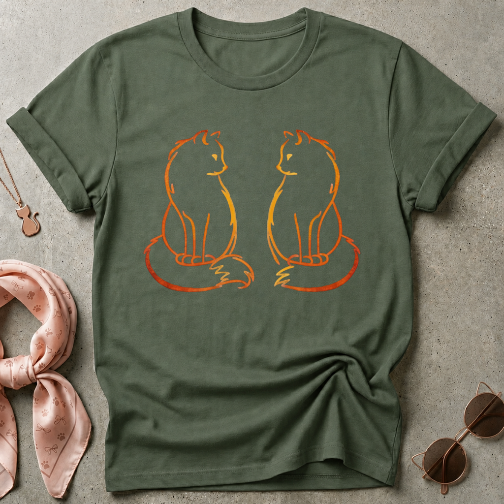 Fire Cats Graphic Tee