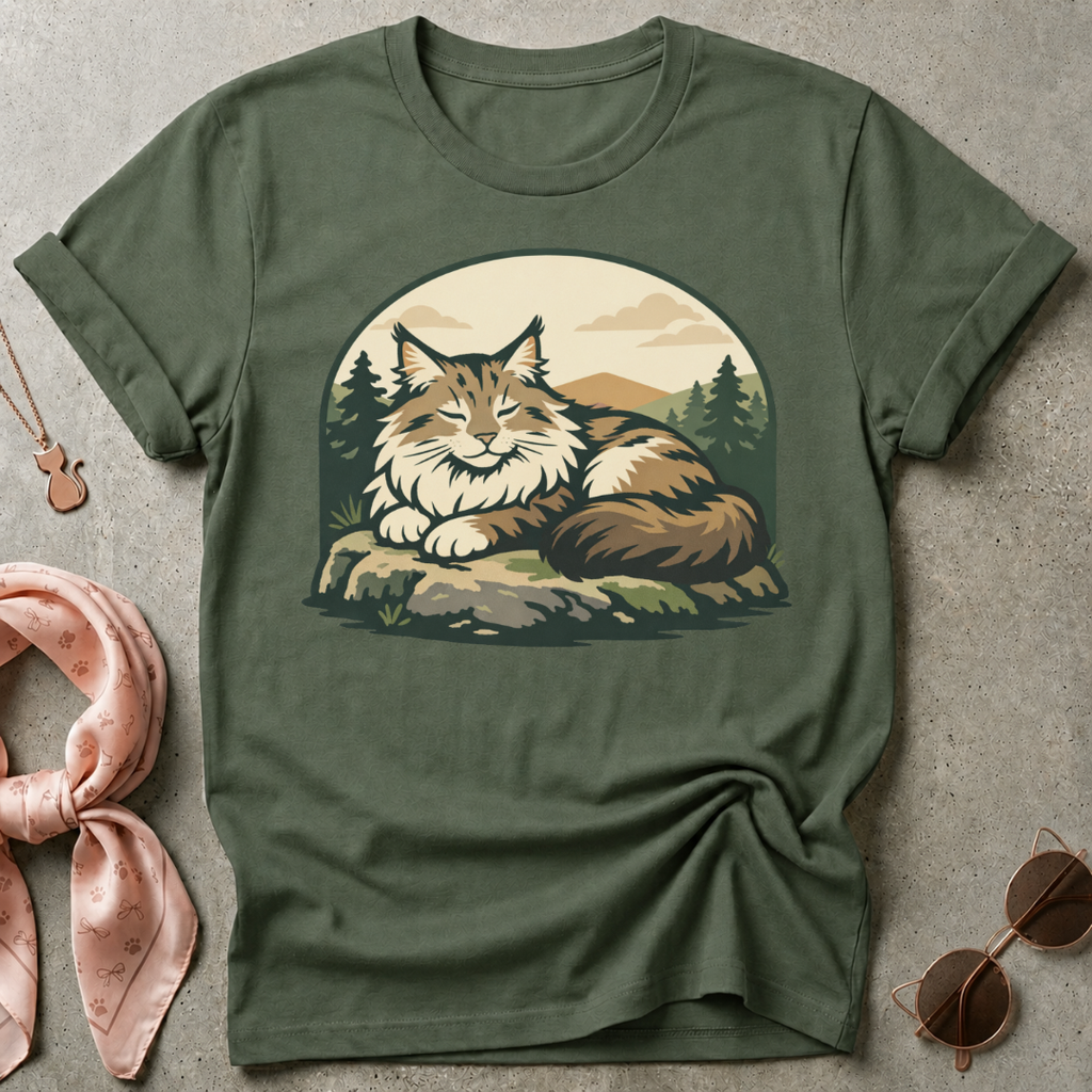 Maine Coon Badge Graphic Tee