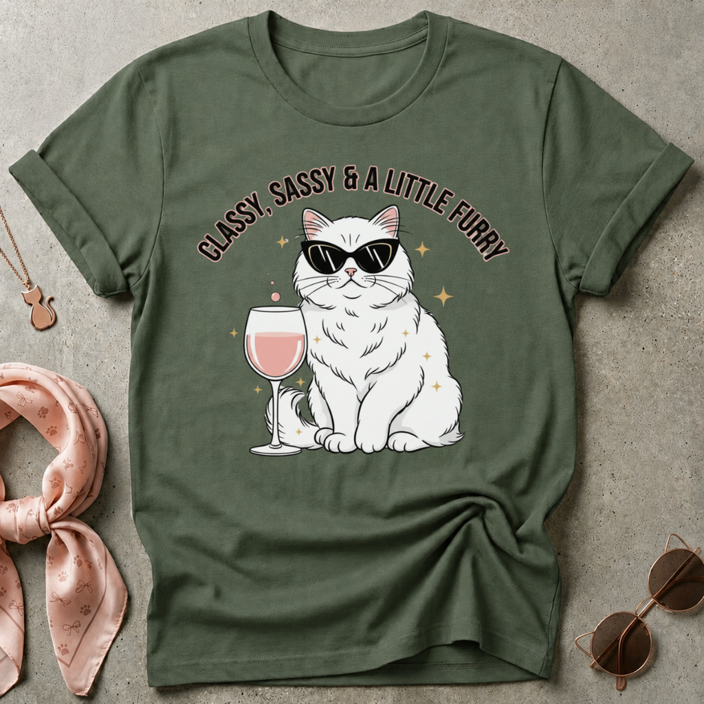 Classy Sassy Furry Graphic Tee