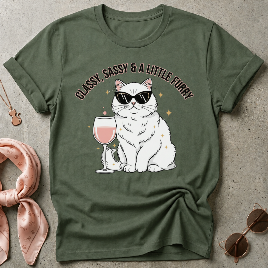 Classy Sassy Furry Graphic Tee