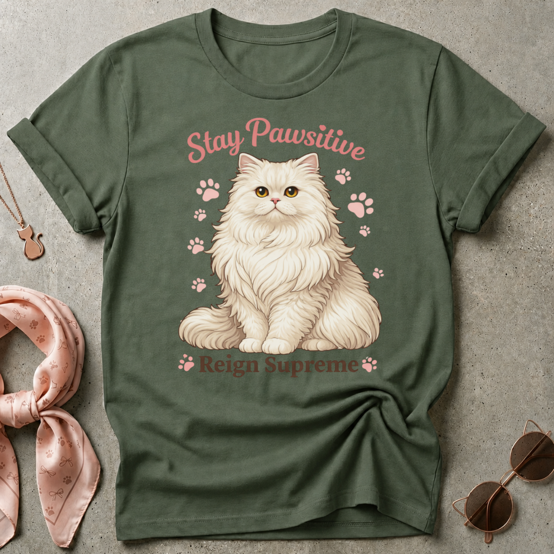 Stay Pawsitive Reign Supreme Graphic Tee
