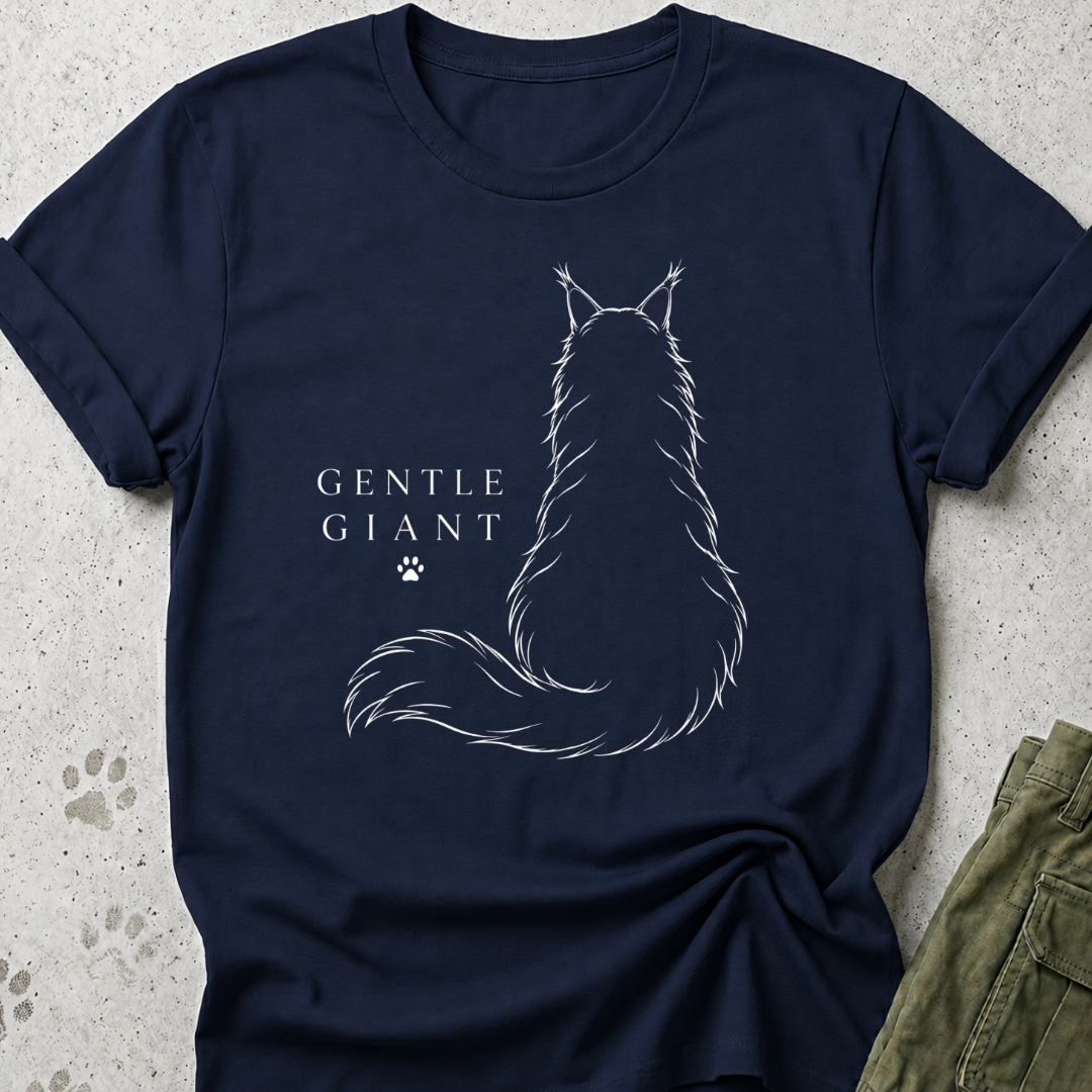 Maine Coon Gentle Giant Back Graphic Tee