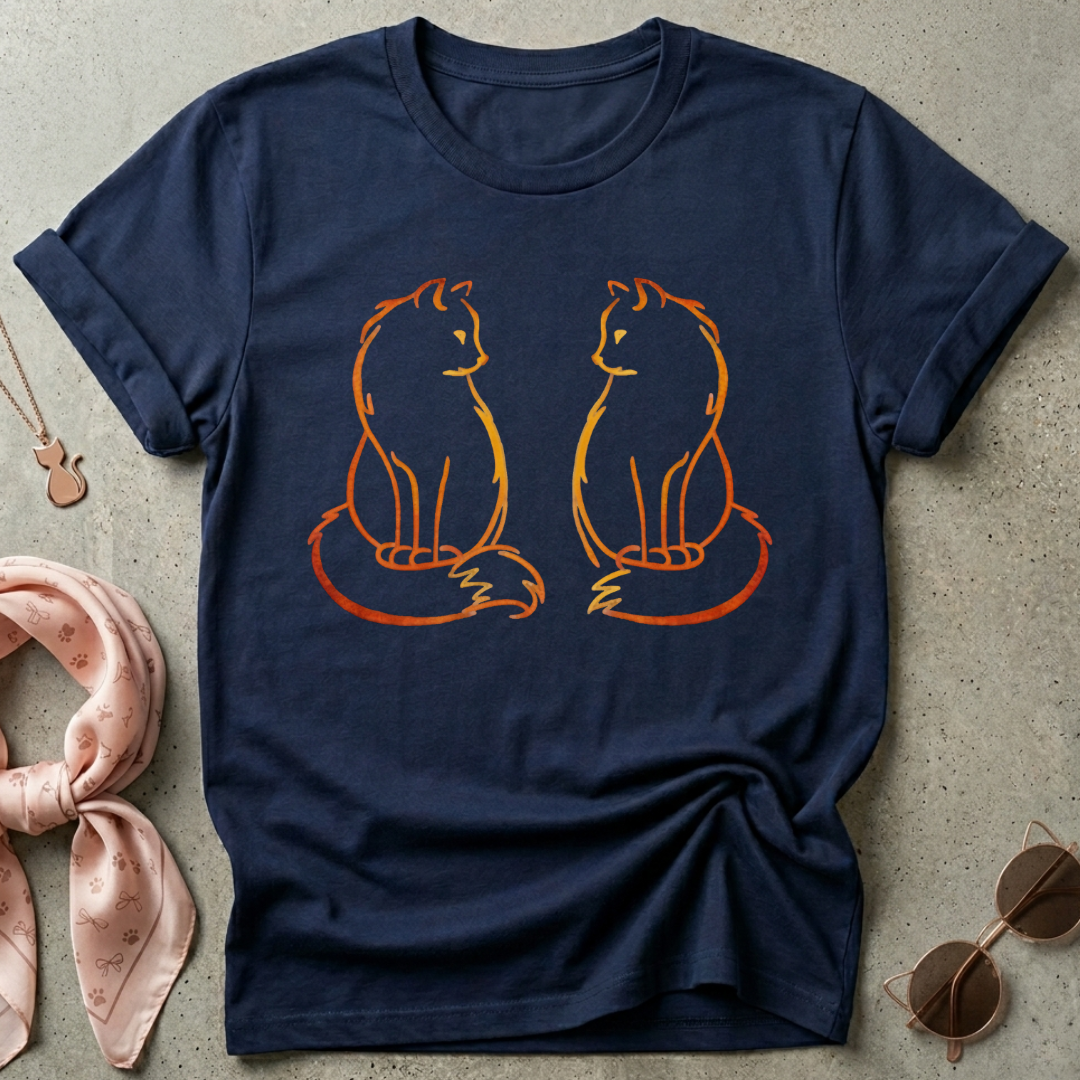 Fire Cats Graphic Tee