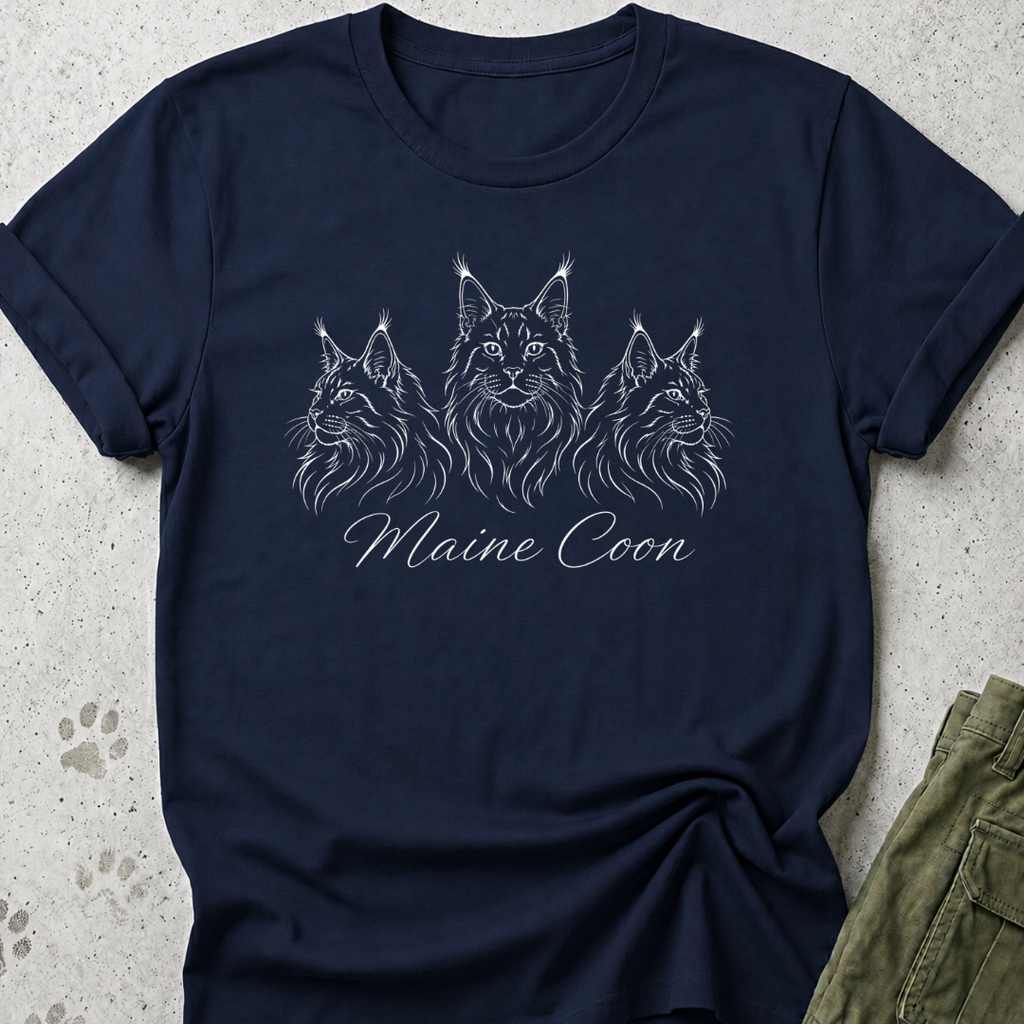Three Maine Coons Graphic Tee