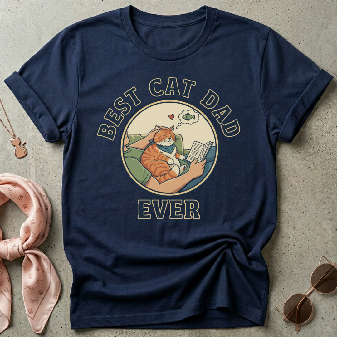 Best Cat Dad Ever Graphic Tee