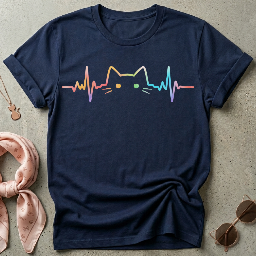 EKG Kitty Graphic Tee