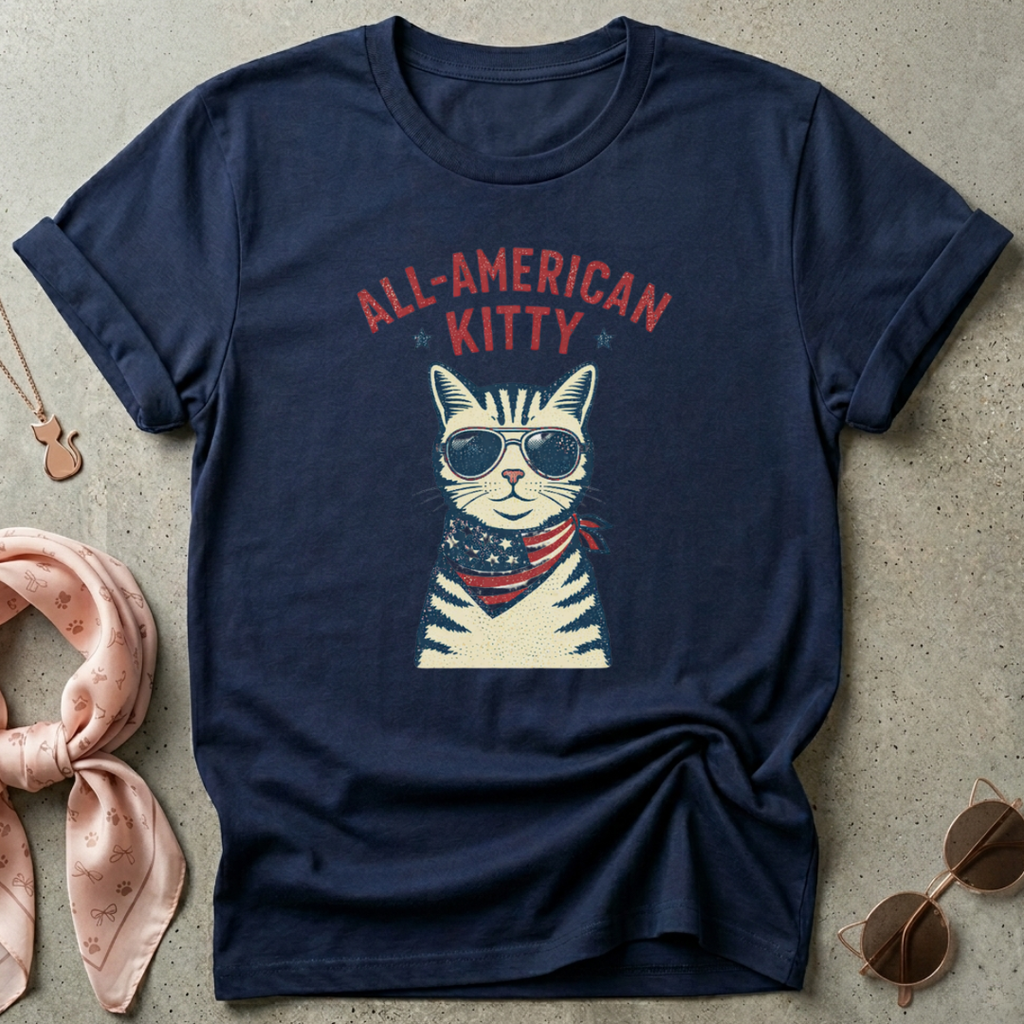 All American Kitty Graphic Tee