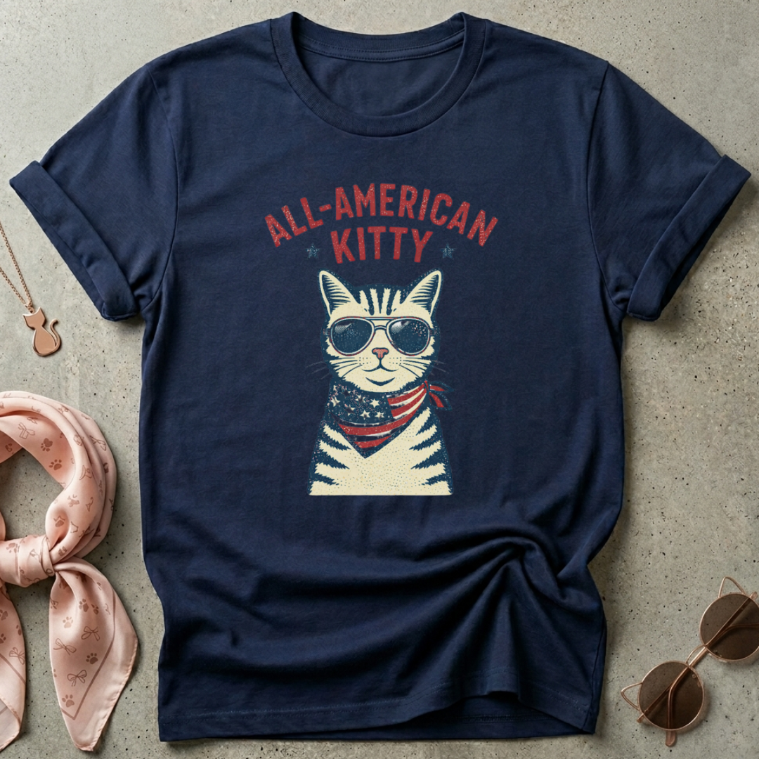 All American Kitty Graphic Tee