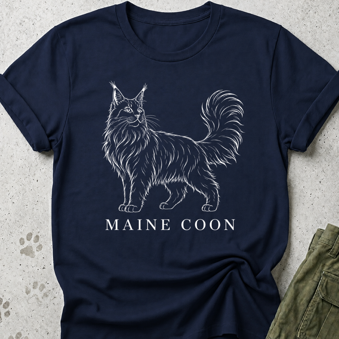 Maine Coon Full Body Graphic Tee