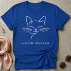 Less Talk More Cats White Graphic Tee