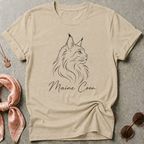 Maine Coon Minimalist Graphic Tee