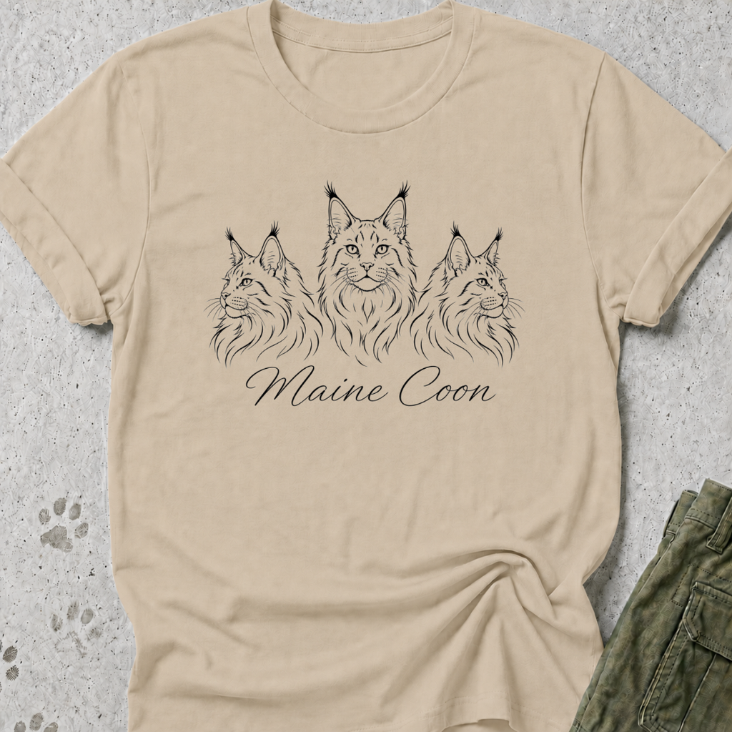 Three Maine Coons Graphic Tee