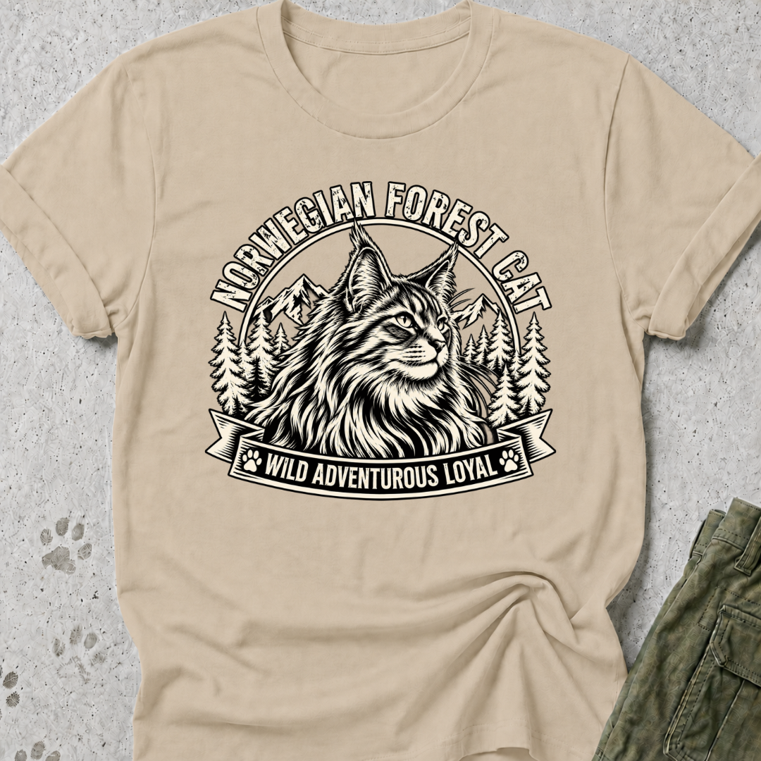 Norwegian Forest Cat WAL Graphic Tee