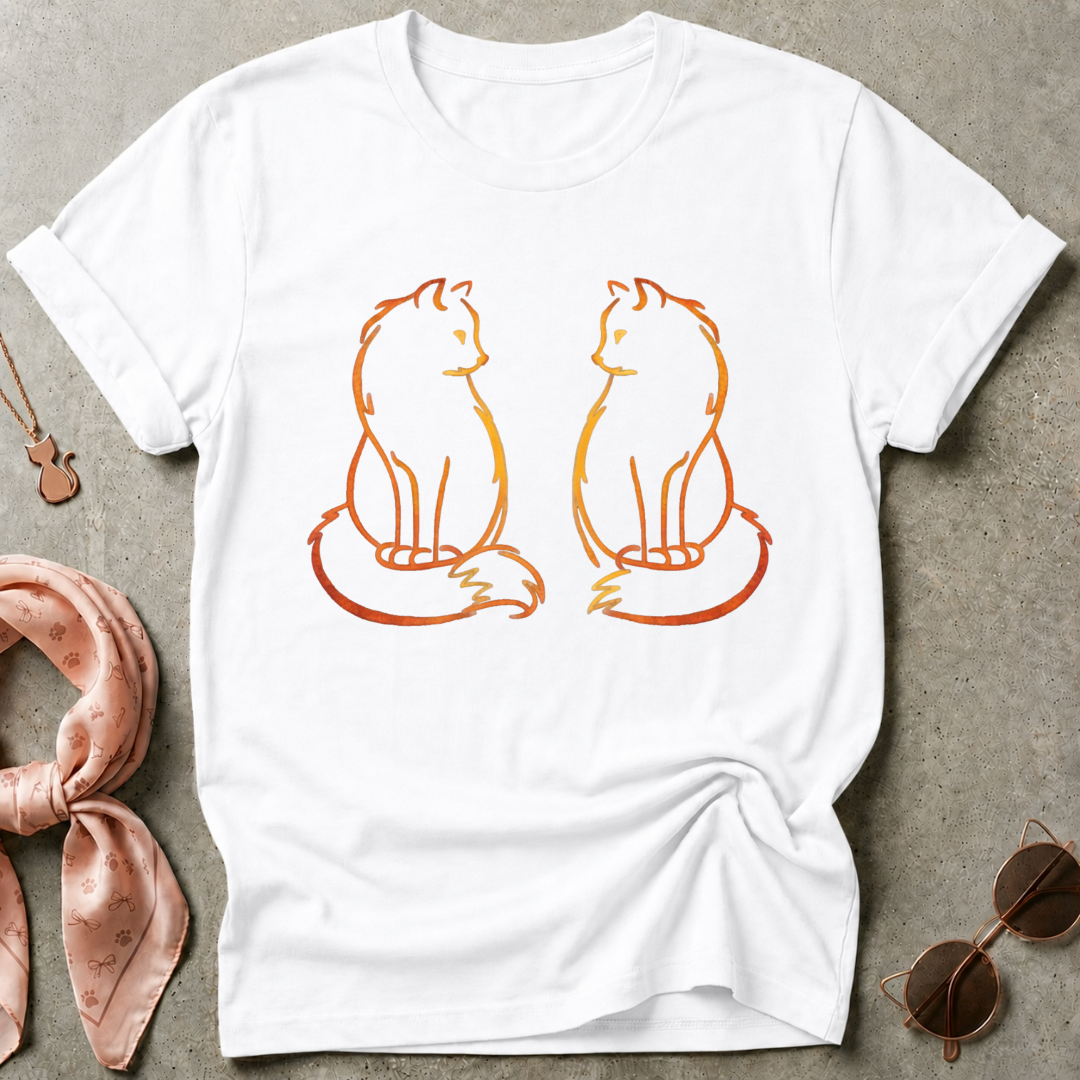 Fire Cats Graphic Tee