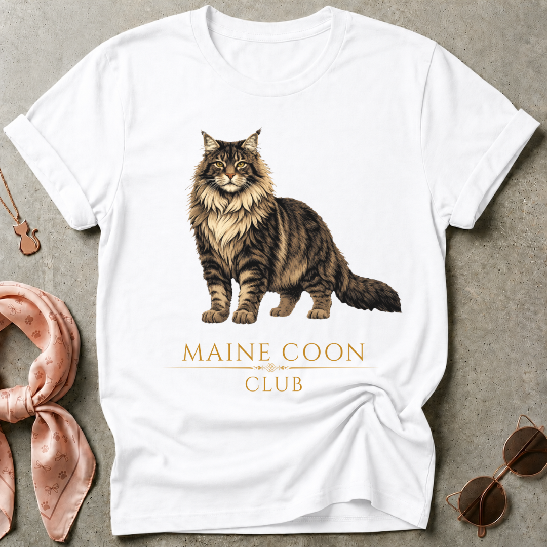 Maine Coon Club Brown Graphic Tee