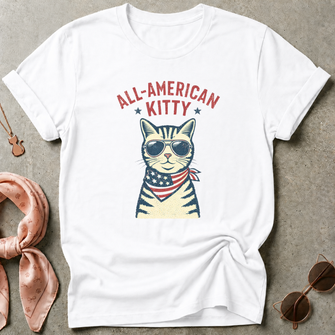 All American Kitty Graphic Tee