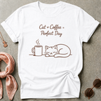 Cat Plus Coffee Graphic Tee