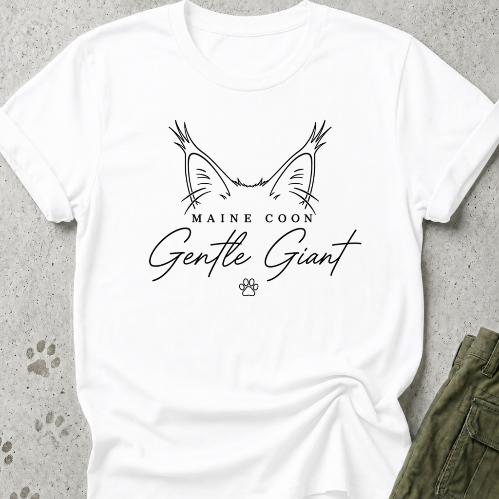 Maine Coon Gentle Giant Ears Graphic Tee
