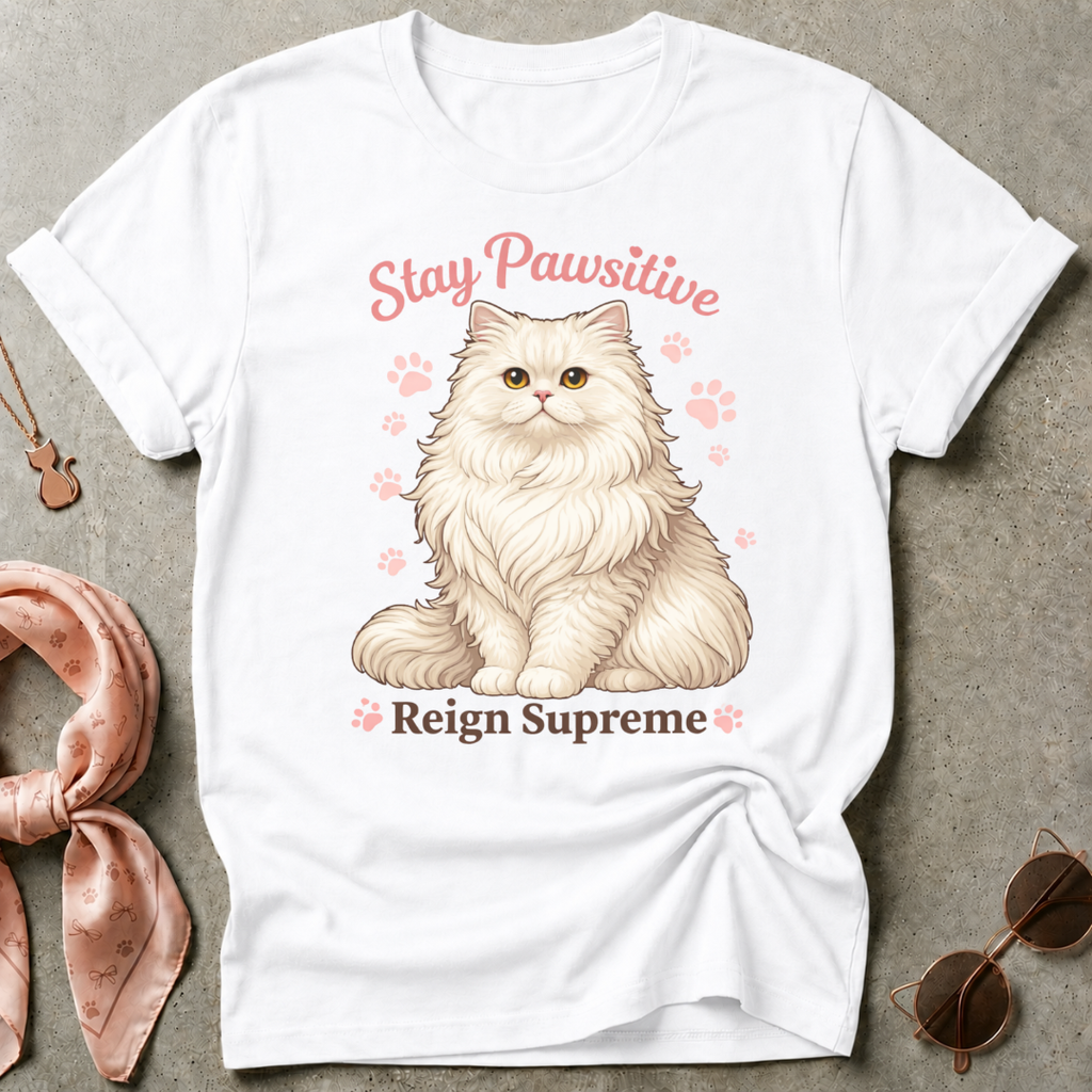 Stay Pawsitive Reign Supreme Graphic Tee