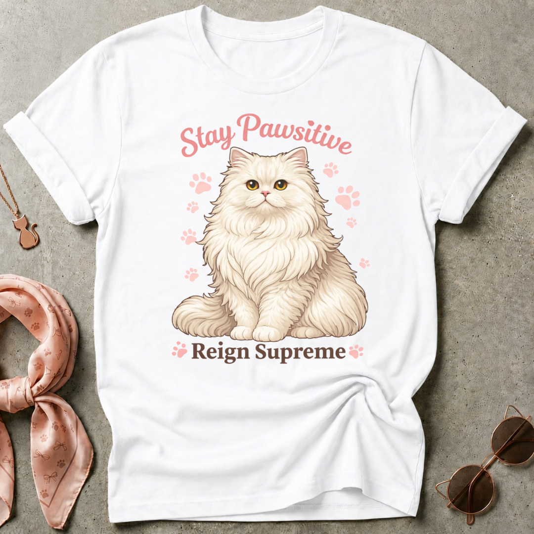 Stay Pawsitive Reign Supreme Graphic Tee