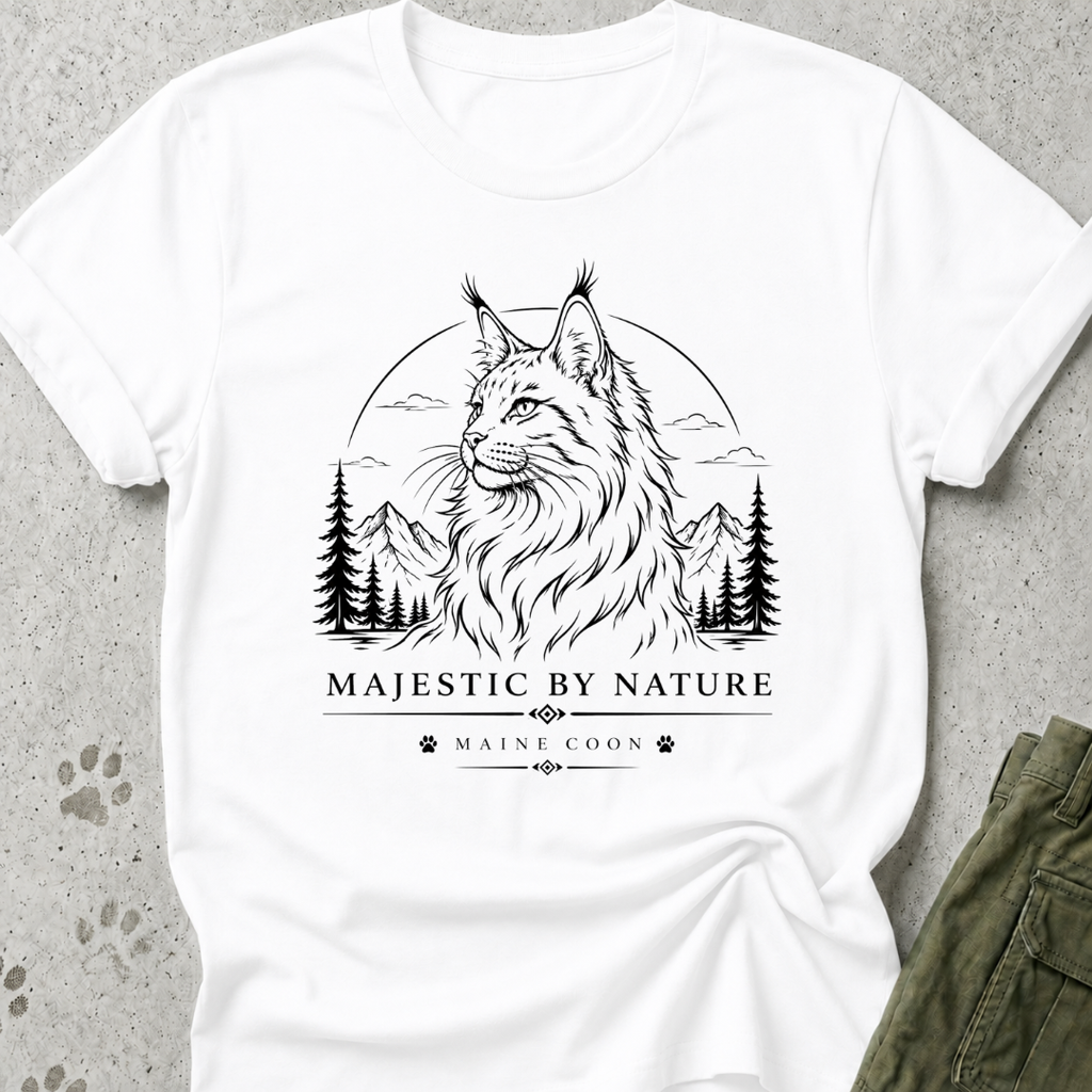 Maine Coon Majestic Two Graphic Tee