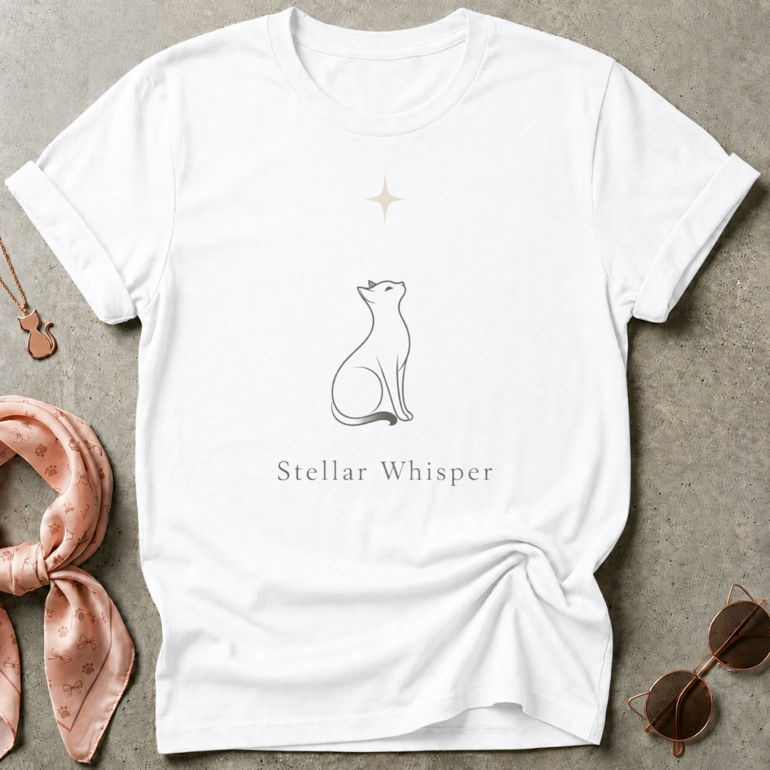 Cat Stellar Whisper Graphic Tee