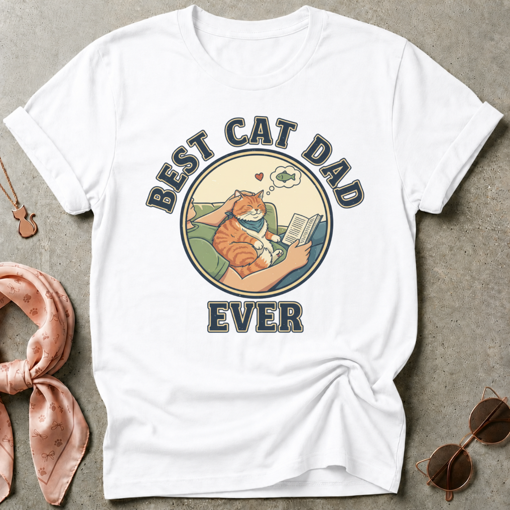 Best Cat Dad Ever Graphic Tee