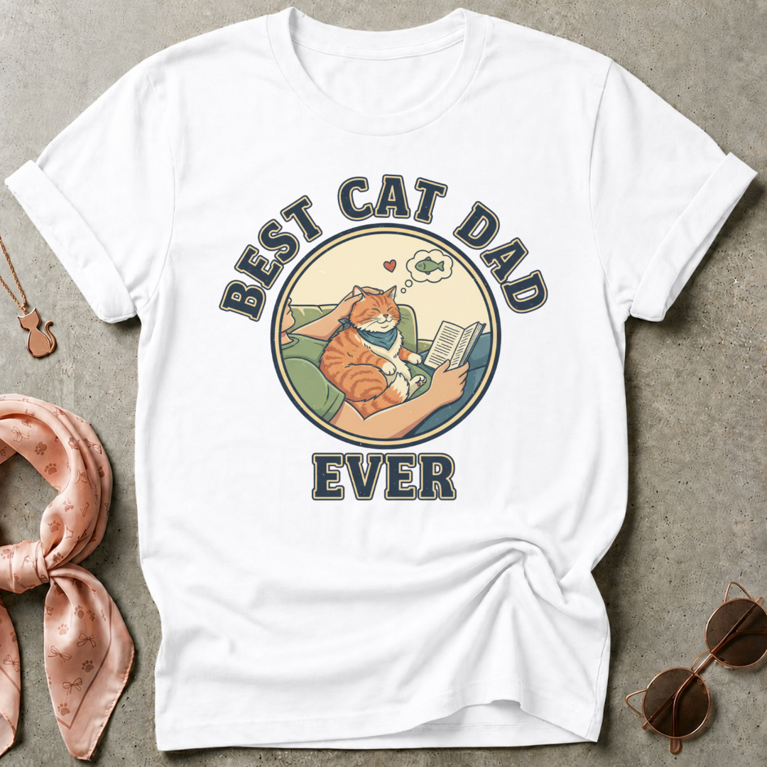 Best Cat Dad Ever Graphic Tee
