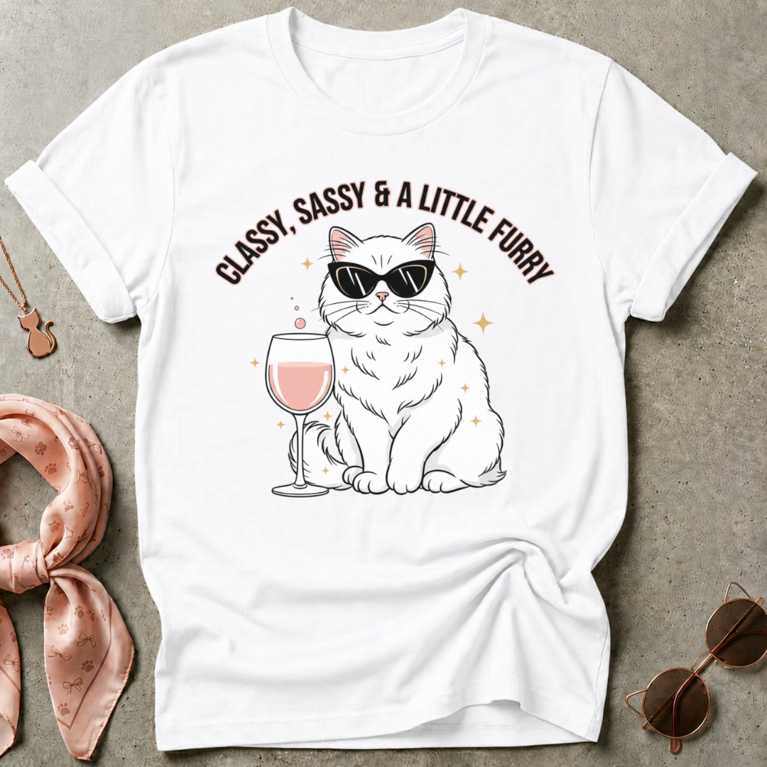 Classy Sassy Furry Graphic Tee