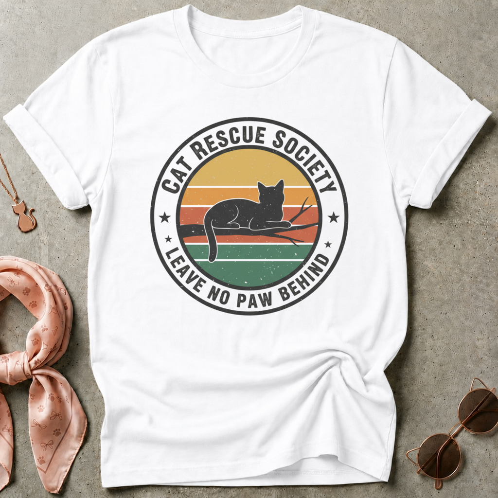 Cat Rescue Society Graphic Tee